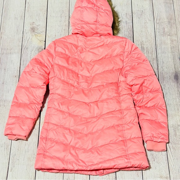 Land's End Hooded Youth Parka Jacket - Salt Washed Pink NEW - Picture 10 of 16